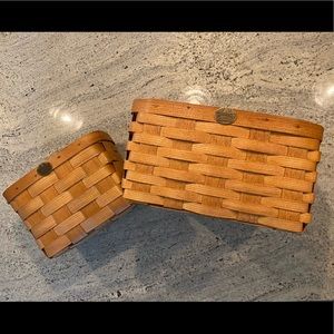 Two Peterboro Basket Co. Storage Baskets!
